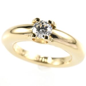 Cartier カルティエ Cドゥ ソリテール ダイヤモンド 0.30ct K18 イエローゴールド Au750 SIZE:46 指輪