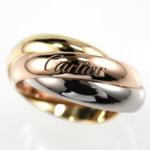 Cartier カルティエ トリニティリング MM スリーカラー 3連リング K18 SIZE:48 Au750 クラシック 指輪
