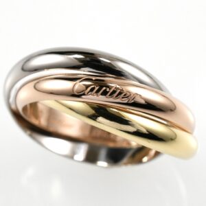 Cartier カルティエ トリニティリング MM スリーカラー 3連リング K18 SIZE:64 Au750 クラシック 指輪