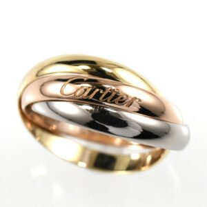 Cartier カルティエ トリニティリング SM 3連リング K18 スリーカラー SIZE:49 Au750 指輪