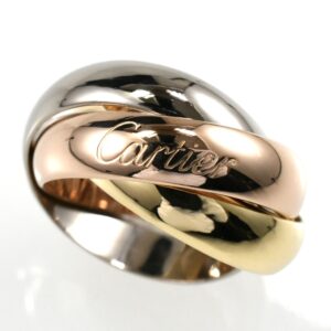 Cartier カルティエ トリニティリング ラージ LM 3連リング K18 スリーカラー SIZE:50 Au750 指輪