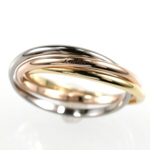 Cartier カルティエ トリニティリング XS 3連リング スリーカラー K18 SIZE:50 Au750 指輪