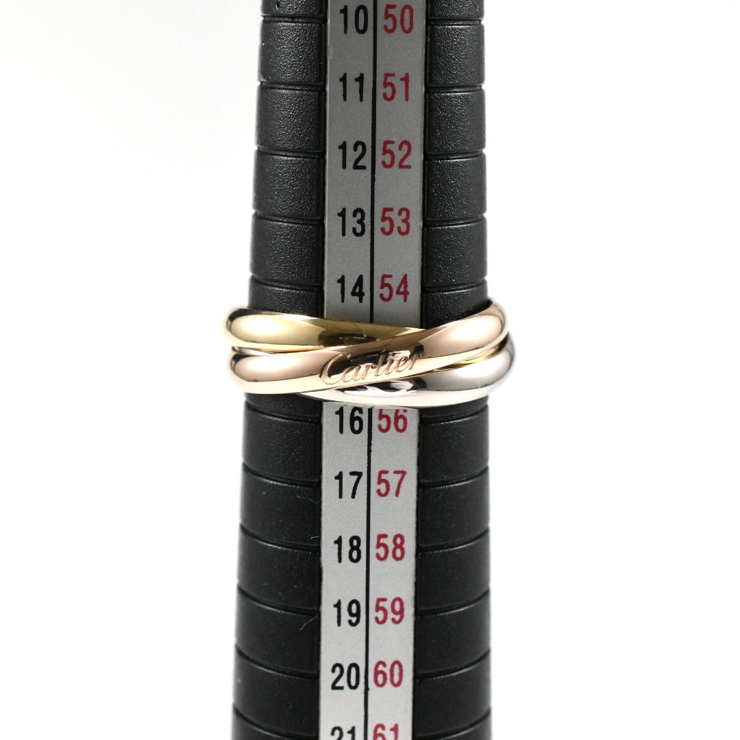 Cartier カルティエ トリニティリング SM K18 スリーカラー SIZE:55 Au750 3連リング 指輪 - 画像 (9)