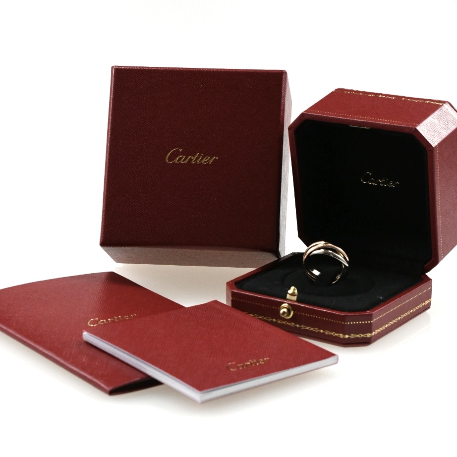 Cartier カルティエ トリニティリング SM K18 スリーカラー SIZE:55 Au750 3連リング 指輪 - 画像 (10)
