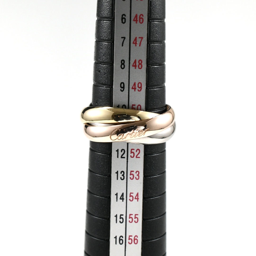 Cartier カルティエ トリニティリング MM K18 スリーカラー SIZE:51 Au750 3連リング 指輪 - 画像 (9)