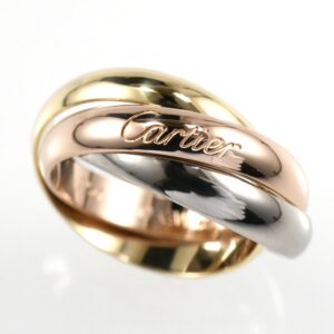 Cartier カルティエ トリニティリング MM K18 スリーカラー SIZE:51 Au750 3連リング 指輪