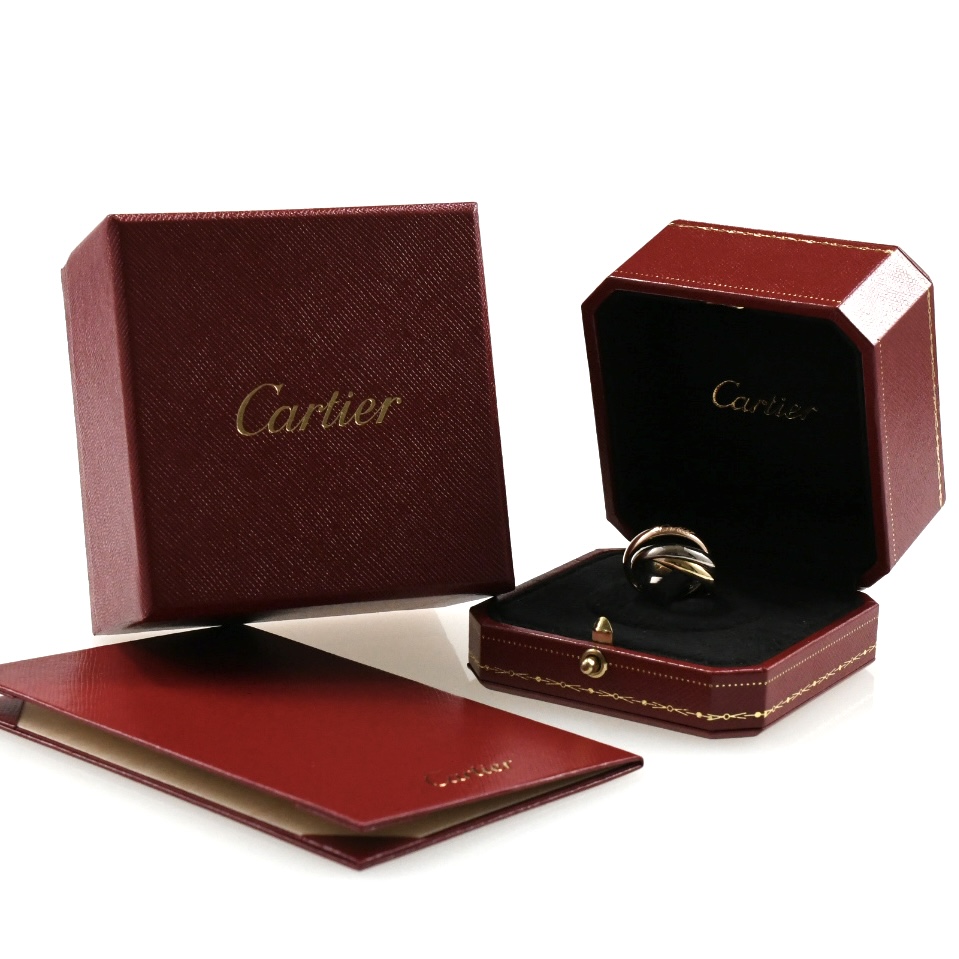 Cartier カルティエ トリニティリング MM K18 スリーカラー SIZE:51 Au750 3連リング 指輪 - 画像 (10)