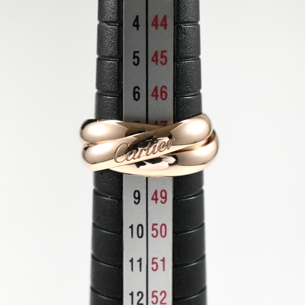 Cartier カルティエ トリニティリング MM オールピンクゴールド K18PG SIZE:48 Au750 3連リング 指輪 - 画像 (9)
