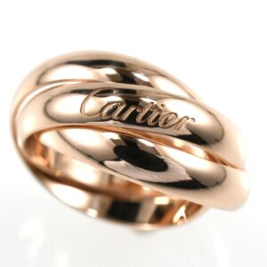 Cartier カルティエ トリニティリング MM オールピンクゴールド K18PG SIZE:48 Au750 3連リング 指輪