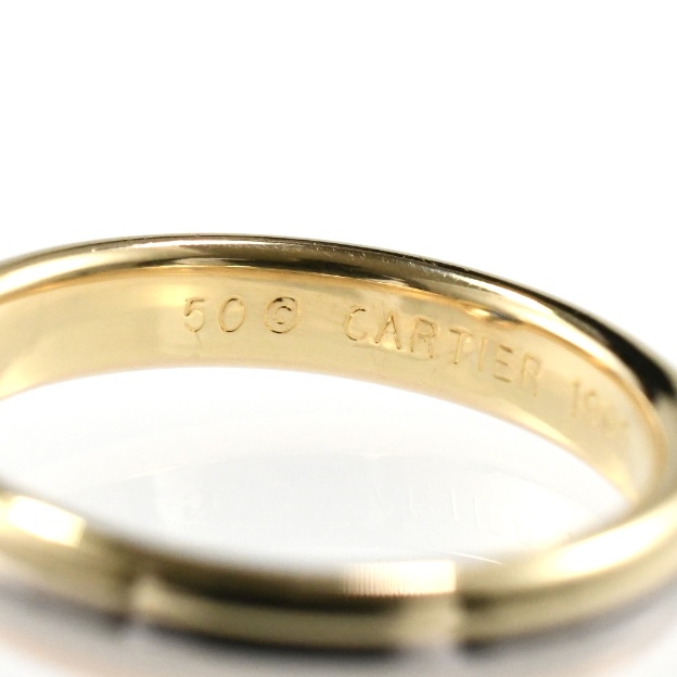 Cartier カルティエ モノストーンリング サファイア K18 スリーカラー SIZE:50 Au750 指輪 - 画像 (9)