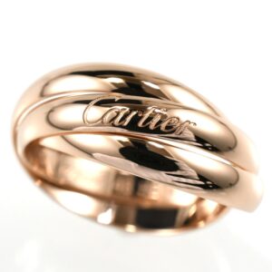 Cartier カルティエ トリニティリング SM K18PG ピンクゴールド SIZE:48 Au750 3連リング 指輪