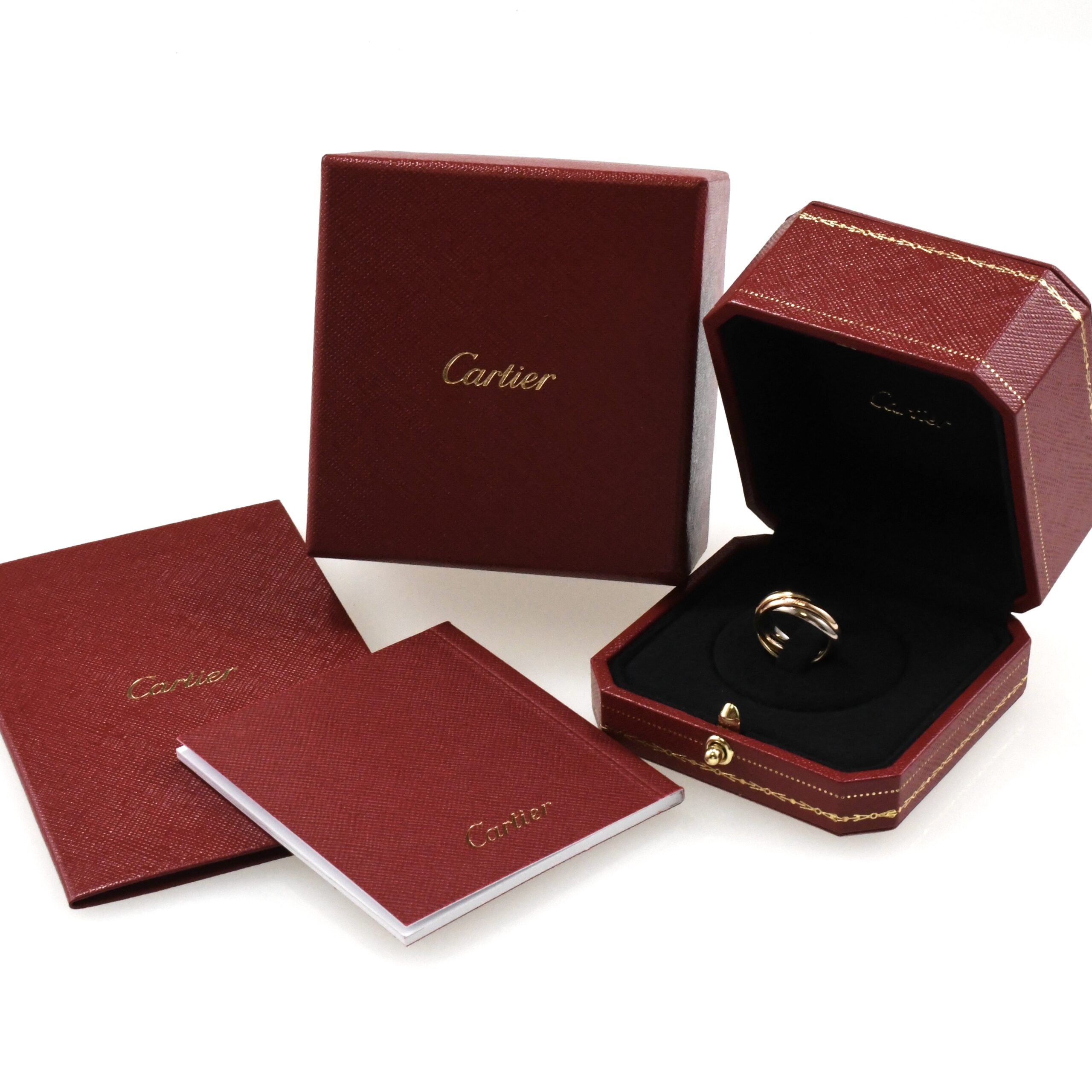 Cartier カルティエ トリニティリング 現行モデル SM 3連リング K18 スリーカラー SIZE:46 Au750 指輪 - 画像 (6)