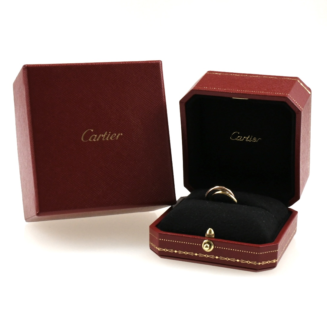 Cartier カルティエ トリニティリング 現行モデル SM 3連リング K18 スリーカラー SIZE:46 Au750 指輪 - 画像 (10)