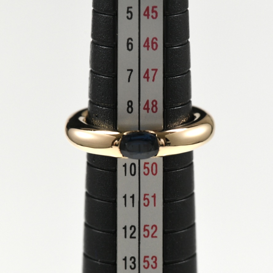 Cartier カルティエ エリプス リング サファイア K18YG イエローゴールド SIZE:49 Au750 指輪 - 画像 (11)