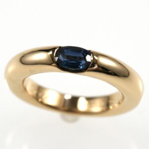 Cartier カルティエ エリプス リング サファイア K18YG イエローゴールド SIZE:49 Au750 指輪
