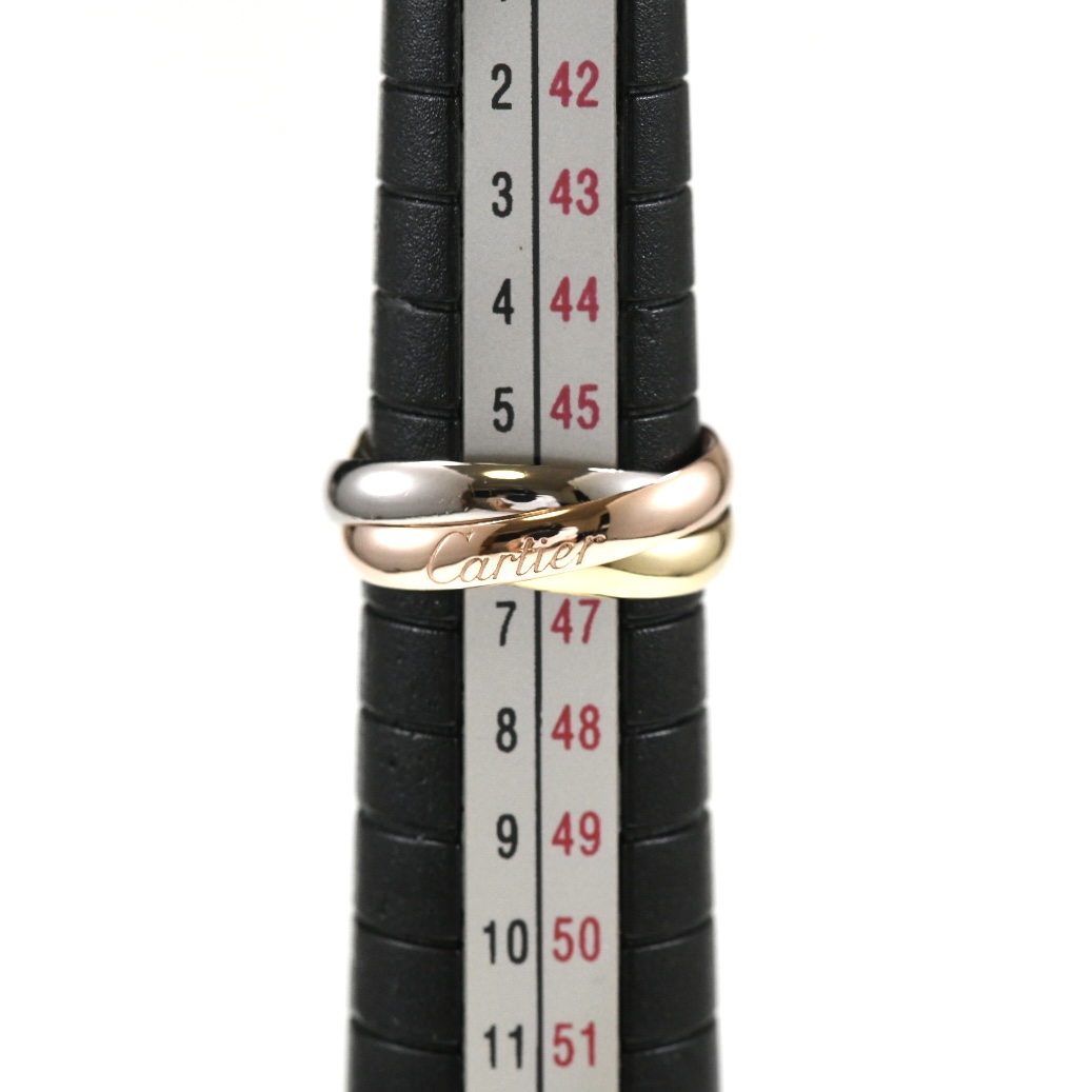 Cartier カルティエ トリニティリング SM 3連リング K18 スリーカラー SIZE:46 AU750 指輪 - 画像 (10)