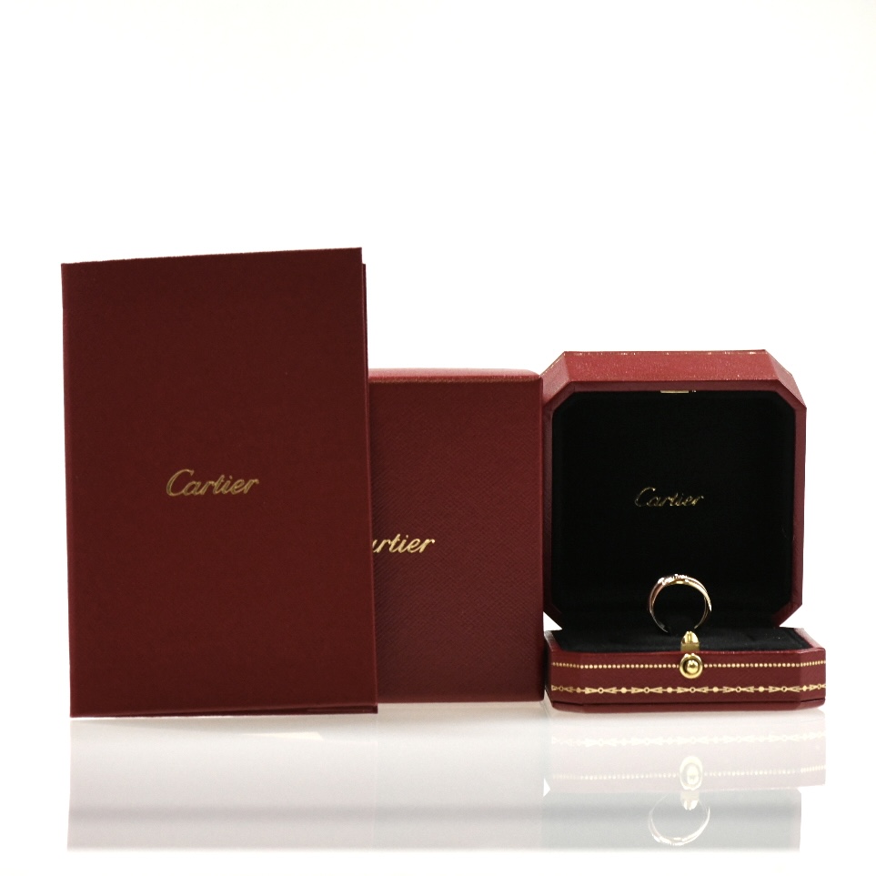 Cartier カルティエ トリニティリング SM 3連リング K18 スリーカラー SIZE:46 AU750 指輪 - 画像 (11)
