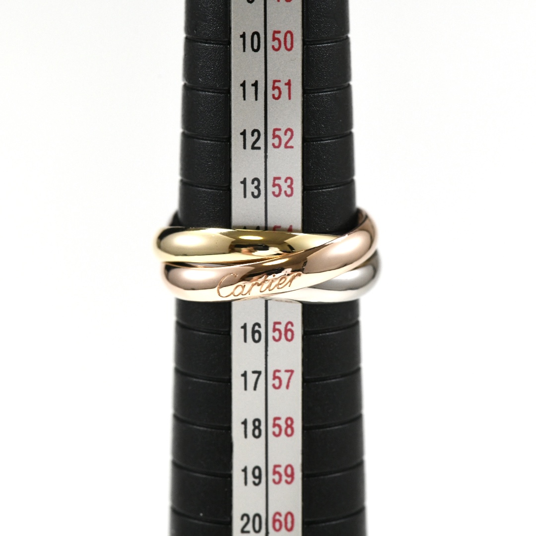 Cartier カルティエ トリニティリング MM K18 スリーカラー SIZE:55 Au750 3連リング 指輪 - 画像 (9)