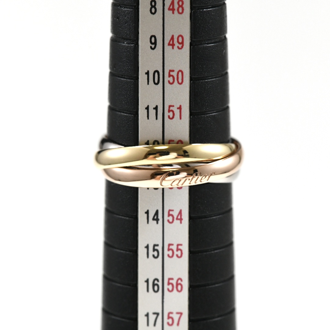 Cartier カルティエ トリニティリング SM K18 スリーカラー SIZE:52 Au750 3連リング 指輪 - 画像 (9)
