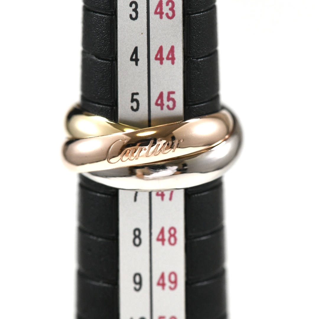 Cartier カルティエ トリニティリング MM K18 スリーカラー SIZE:46 Au750 3連リング 指輪 - 画像 (9)
