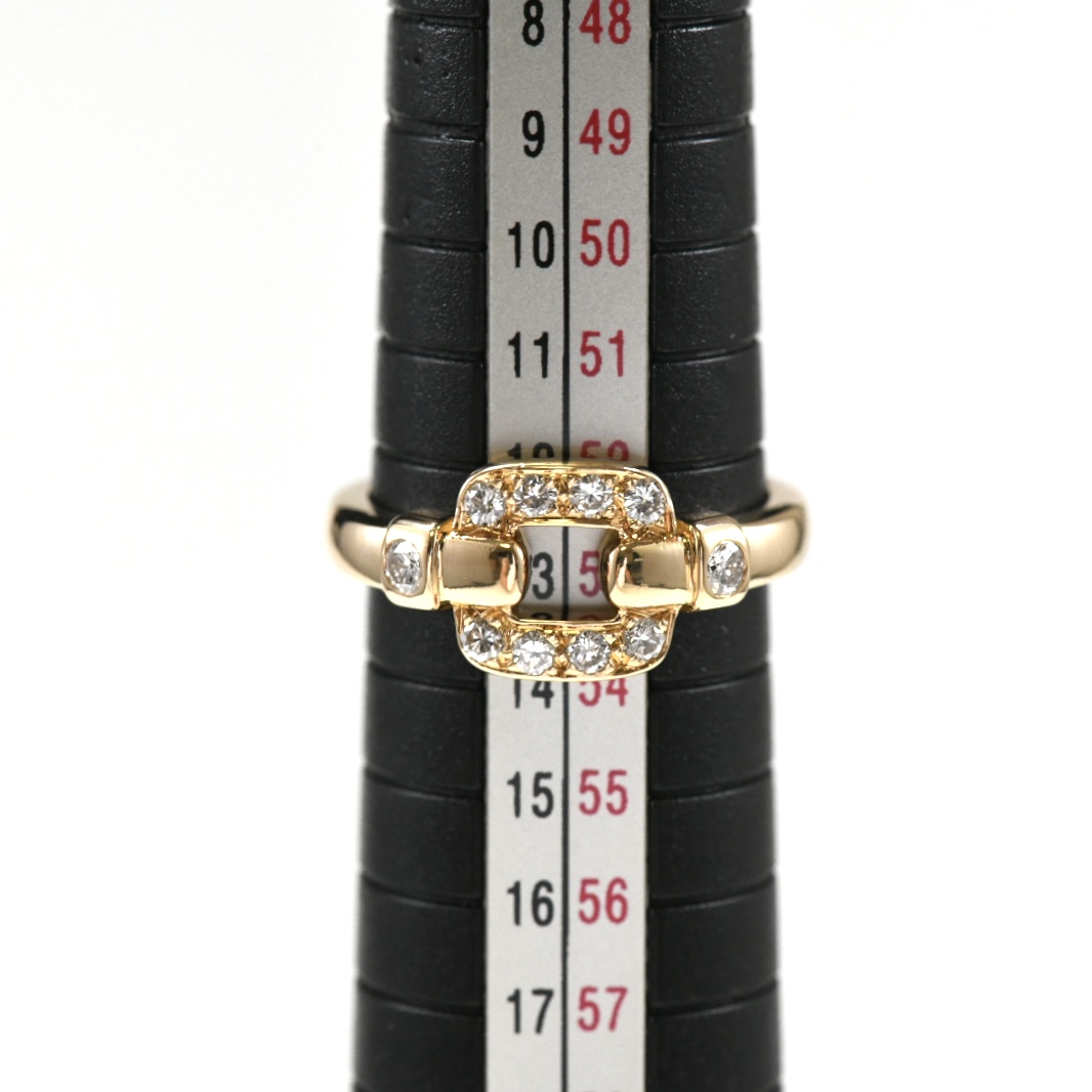Cartier カルティエ ニンフェア リング ダイヤモンド K18YG イエローゴールド SIZE:53 Au750 指輪 - 画像 (12)