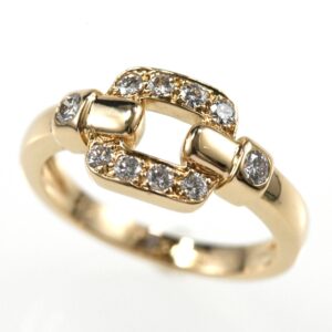 Cartier カルティエ ニンフェア リング ダイヤモンド K18YG イエローゴールド SIZE:53 Au750 指輪